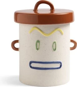 &Klevering | &K Amsterdam Jar Cheeky | Stenen Pot Met Gezicht