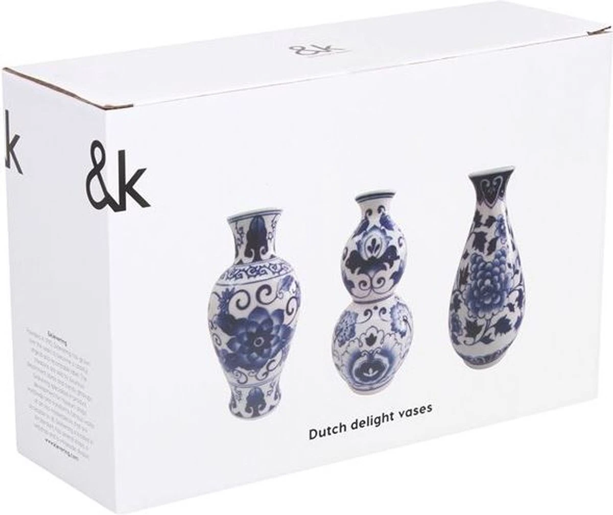 Vaasjes Klein - Delfts Blauw - Set Van 3 - Keramiek - Hollandse Cadeautjes - Moederdag Cadeau Voor Mama - Moederdag Cadeau - Geschenkset 3 Vaasjes Klein - Delfts Blauw - Set Van 3 - Keramiek - Hollandse Cadeautjes - Moederdag Cadeau Voor Mama - Moederdag Cadeau - Geschenkset - Afbeelding 3