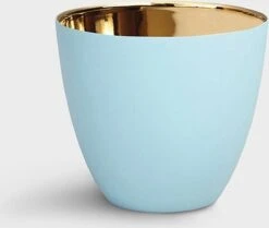 Theelicht Houder Goud En Blauw - &Klevering