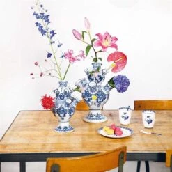 &Klevering Tulpenvaas XL - Aardewerk - Delfts Blauw - 42 Cm -klevering Winkel 1200x1200 2
