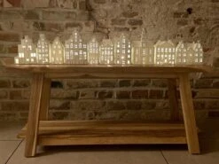 Waxinelichthouder - Set Van 4 - Grachtenpand - Theelichthouder - Nieuwe Woning - House Warming Cadeau - Hollandse Cadeautjes - Kersthuisjes -klevering Winkel 1200x900 6