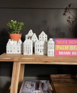 Waxinelichthouder Huisjes - Set Van 3 - &klevering - Hollandse Cadeautjes - Housewarming Cadeau - Sfeerlichtjes - Moederdag Cadeau Voor Mama - Moederdag Cadeau -klevering Winkel 988x1200