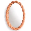 & Klevering &klevering Braid Spiegel 35x26 Oranje