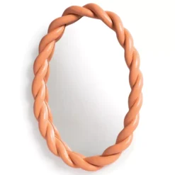 & Klevering &klevering Braid Spiegel 35x26 Oranje