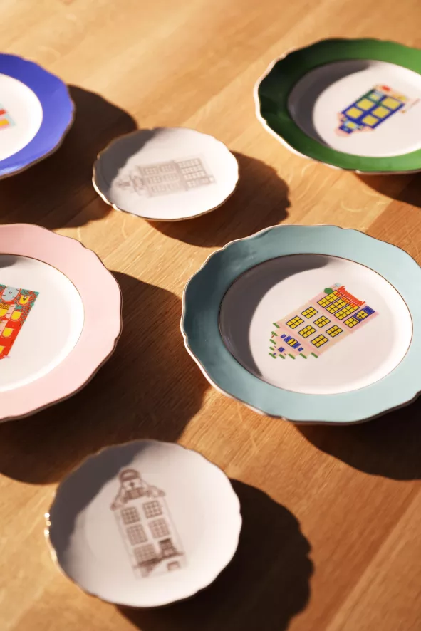 & Klevering &klevering Canal House Gebaksbordje Ø13 Set Van 4 2 & Klevering &klevering Canal House Gebaksbordje Ø13 Set Van 4 - Afbeelding 2