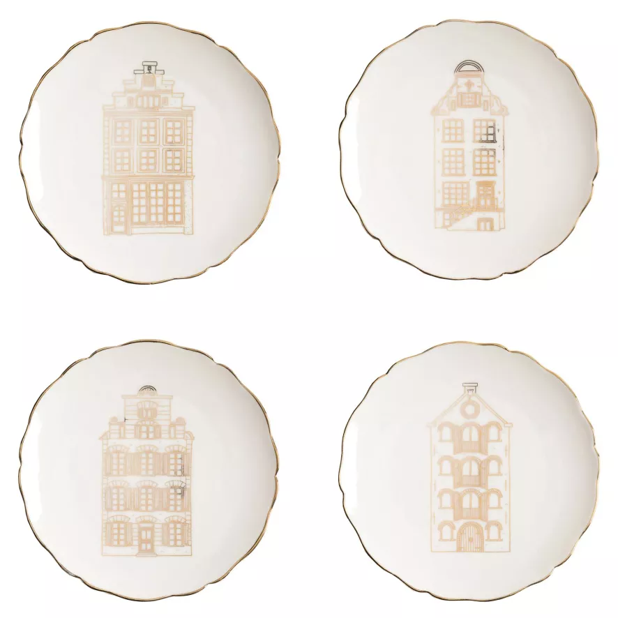 & Klevering &klevering Canal House Gebaksbordje Ø13 Set Van 4 4 & Klevering &klevering Canal House Gebaksbordje Ø13 Set Van 4 - Afbeelding 4
