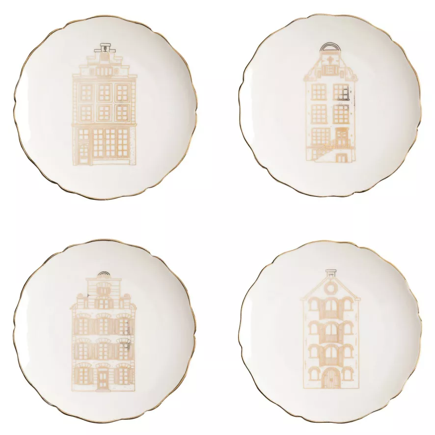 & Klevering &klevering Canal House Gebaksbordje Ø13 Set Van 4 1 & Klevering &klevering Canal House Gebaksbordje Ø13 Set Van 4