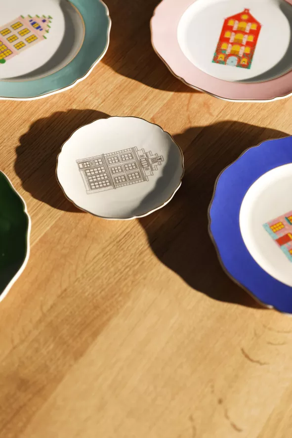 & Klevering &klevering Canal House Gebaksbordje Ø13 Set Van 4 5 & Klevering &klevering Canal House Gebaksbordje Ø13 Set Van 4 - Afbeelding 5