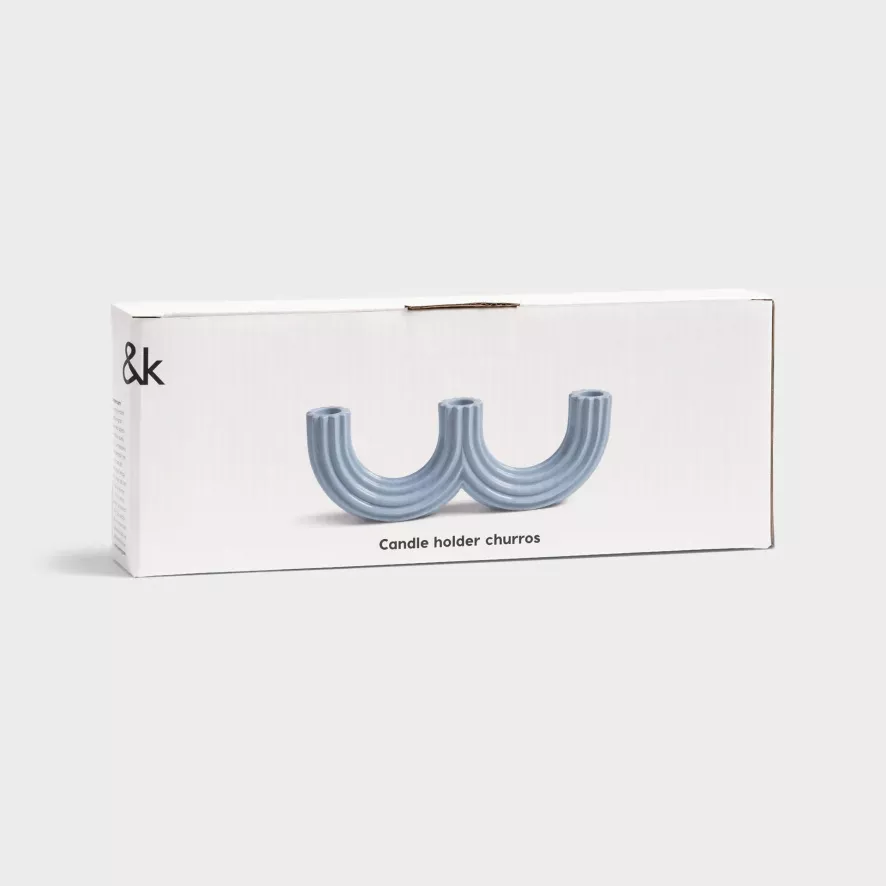 & Klevering &klevering Churros Kandelaar Small 4 & Klevering &klevering Churros Kandelaar Small - Afbeelding 4