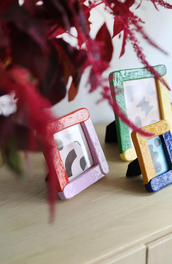 & Klevering &klevering Duo Fotolijst 14x14 Rood Roze 4 & Klevering &klevering Duo Fotolijst 14x14 Rood Roze - Afbeelding 4