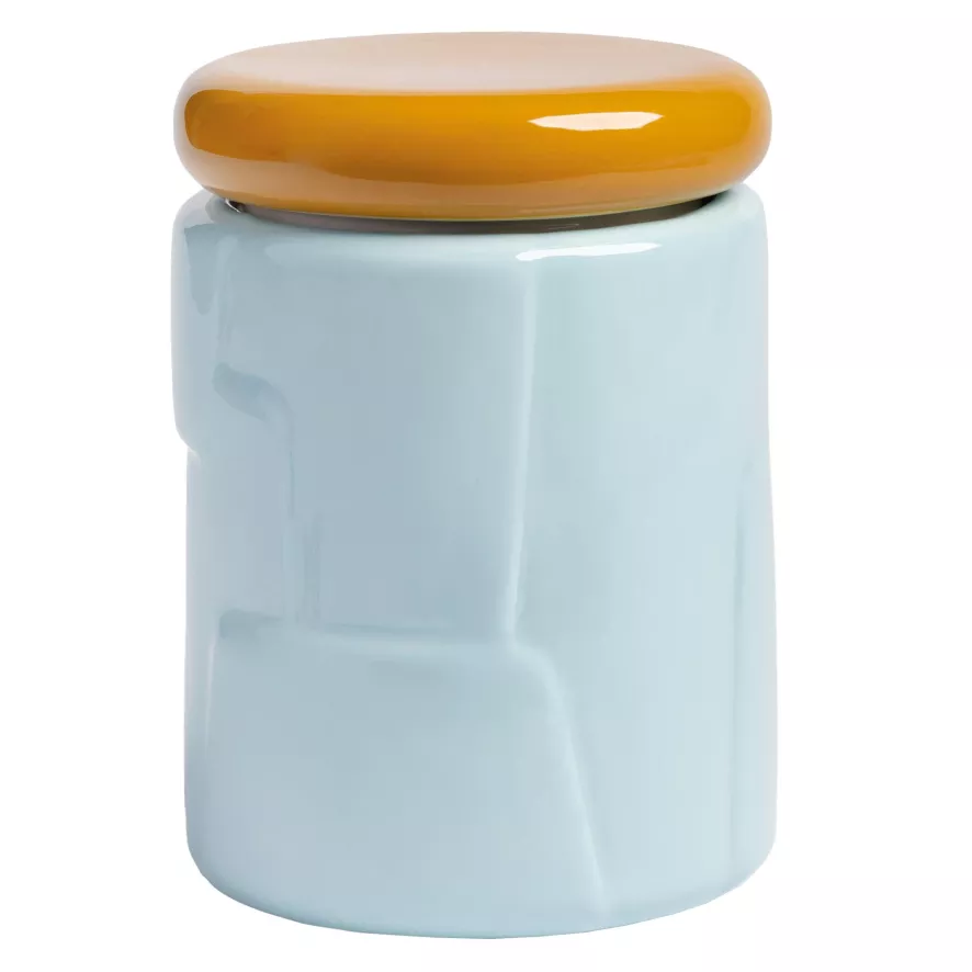 & Klevering &klevering Flake Voorraadpot Ø12 X 16,5 Blauw 1 & Klevering &klevering Flake Voorraadpot Ø12 X 16,5 Blauw