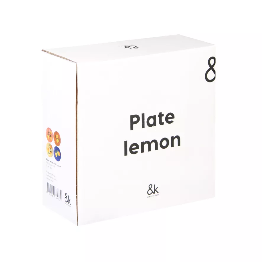 & Klevering &klevering Lemon Gebaksbordje Ø16 Set Van 4 7 & Klevering &klevering Lemon Gebaksbordje Ø16 Set Van 4 - Afbeelding 7