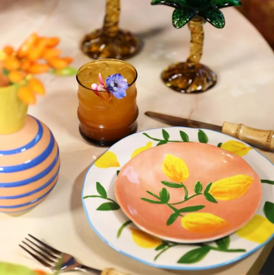 & Klevering &klevering Lemon Twig Dinerbord Ø22 Set Van 4 3 & Klevering &klevering Lemon Twig Dinerbord Ø22 Set Van 4 - Afbeelding 3