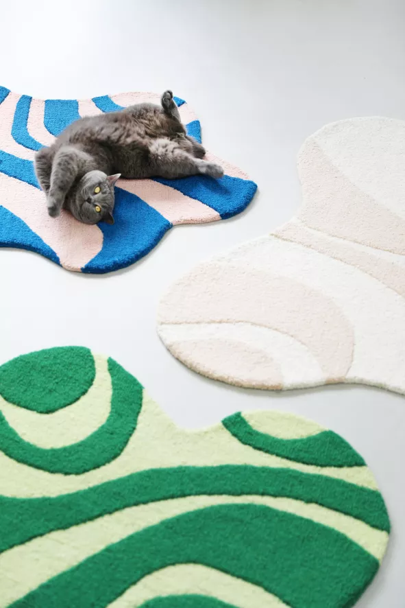 & Klevering &klevering Liquid Vloerkleed 85x115 Groen 5 & Klevering &klevering Liquid Vloerkleed 85x115 Groen - Afbeelding 5