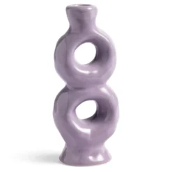 & Klevering &klevering Loop Kandelaar Small Paars