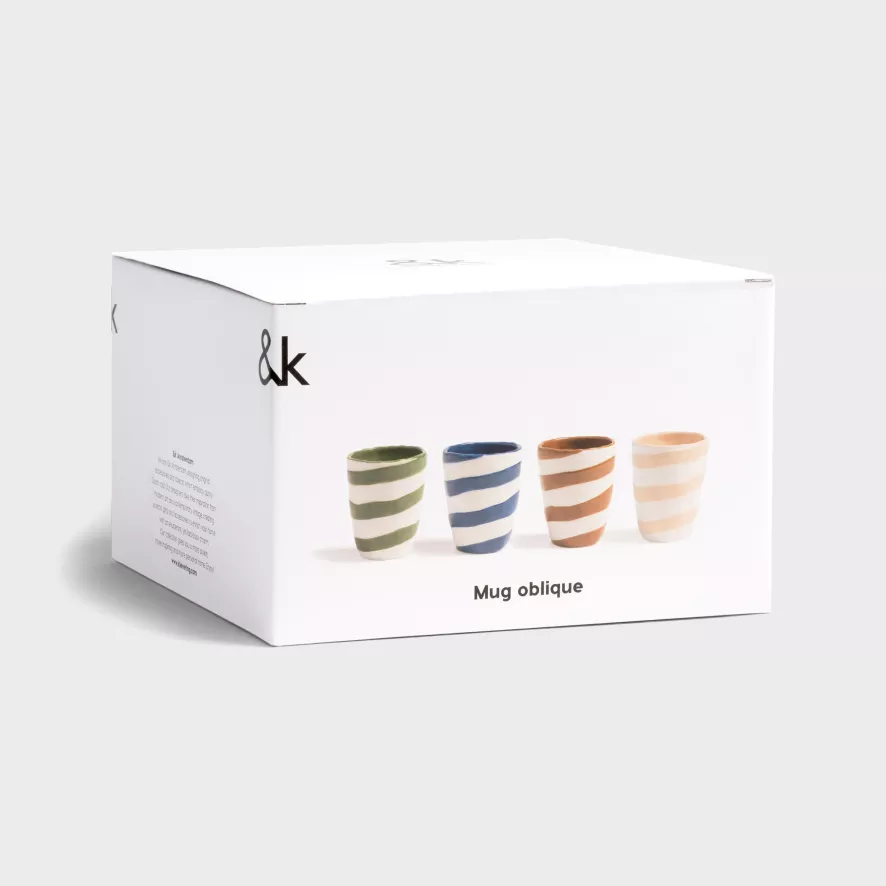 & Klevering &klevering Oblique Mok 0,25L Set Van 4 9 & Klevering &klevering Oblique Mok 0,25L Set Van 4 - Afbeelding 9