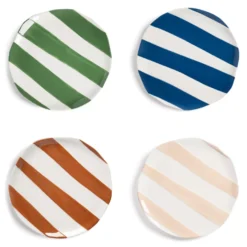 & Klevering &klevering Oblique Ontbijtbord Ø18 Set Van 4