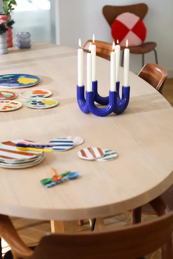 & Klevering &klevering Oblique Ontbijtbord Ø18 Set Van 4 5 & Klevering &klevering Oblique Ontbijtbord Ø18 Set Van 4 - Afbeelding 5