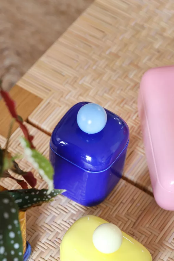 & Klevering &klevering Orb Opberger Medium Blauw 2 & Klevering &klevering Orb Opberger Medium Blauw - Afbeelding 2