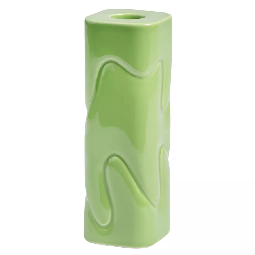 & Klevering &klevering Puffy Kandelaar Medium Groen 2 & Klevering &klevering Puffy Kandelaar Medium Groen - Afbeelding 2