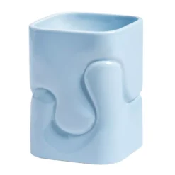 & Klevering &klevering Puffy Vaas Small Lichtblauw