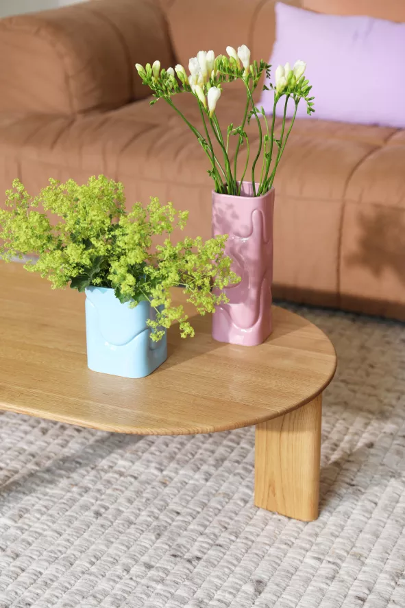 & Klevering &klevering Puffy Vaas Small Lichtblauw 3 & Klevering &klevering Puffy Vaas Small Lichtblauw - Afbeelding 3