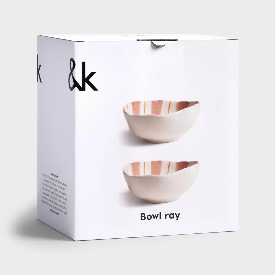 & Klevering &klevering Ray Kom 13x16,5 Set Van 2 Roze 12 & Klevering &klevering Ray Kom 13x16,5 Set Van 2 Roze - Afbeelding 12