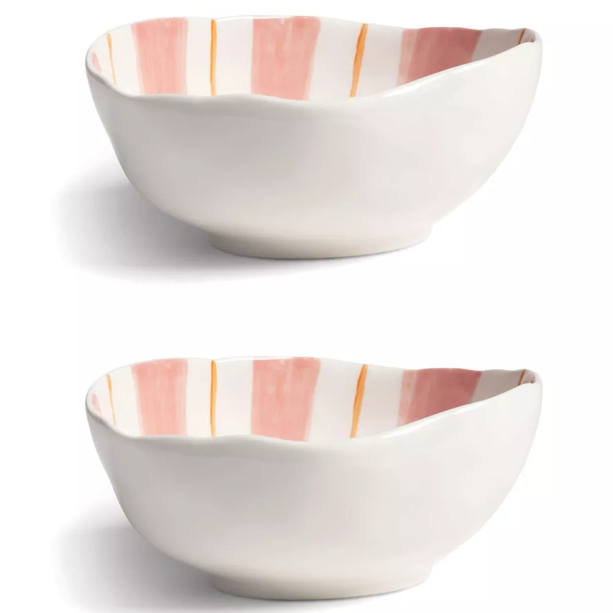 & Klevering &klevering Ray Kom 13x16,5 Set Van 2 Roze 1 & Klevering &klevering Ray Kom 13x16,5 Set Van 2 Roze