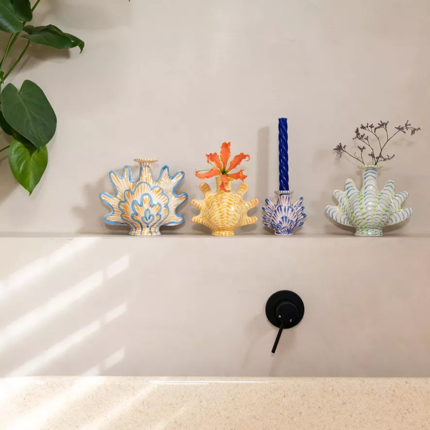 & Klevering &klevering Shellegance Kandelaar Large 2 & Klevering &klevering Shellegance Kandelaar Large - Afbeelding 2