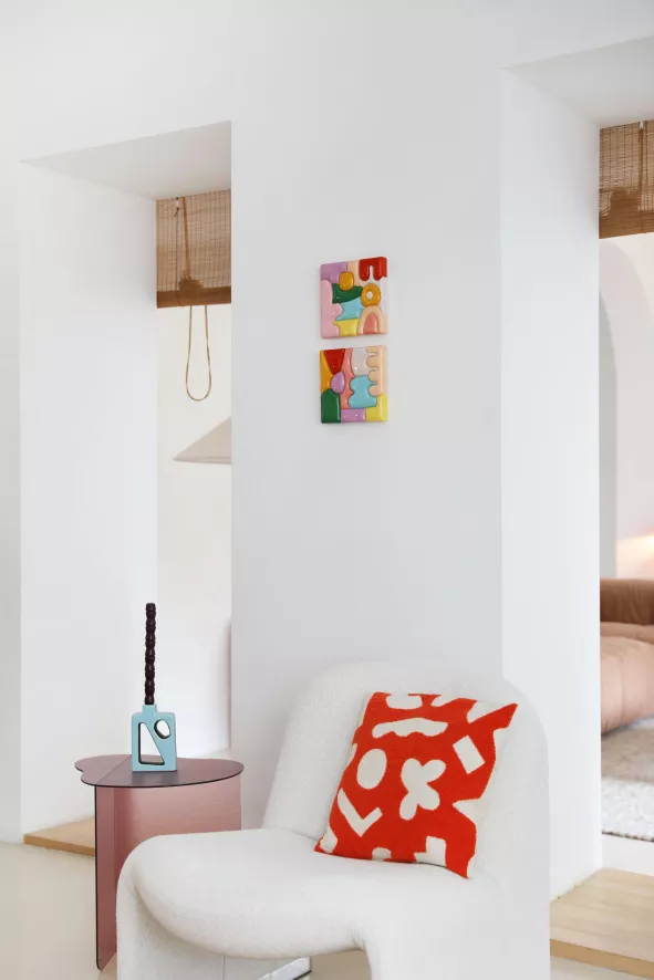 & Klevering &klevering Sketch Kussen 40x40 Roze 7 & Klevering &klevering Sketch Kussen 40x40 Roze - Afbeelding 7