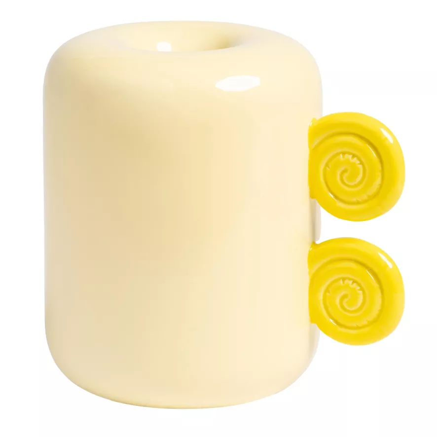 & Klevering &klevering Snail Vaas Medium Geel 3 & Klevering &klevering Snail Vaas Medium Geel - Afbeelding 3