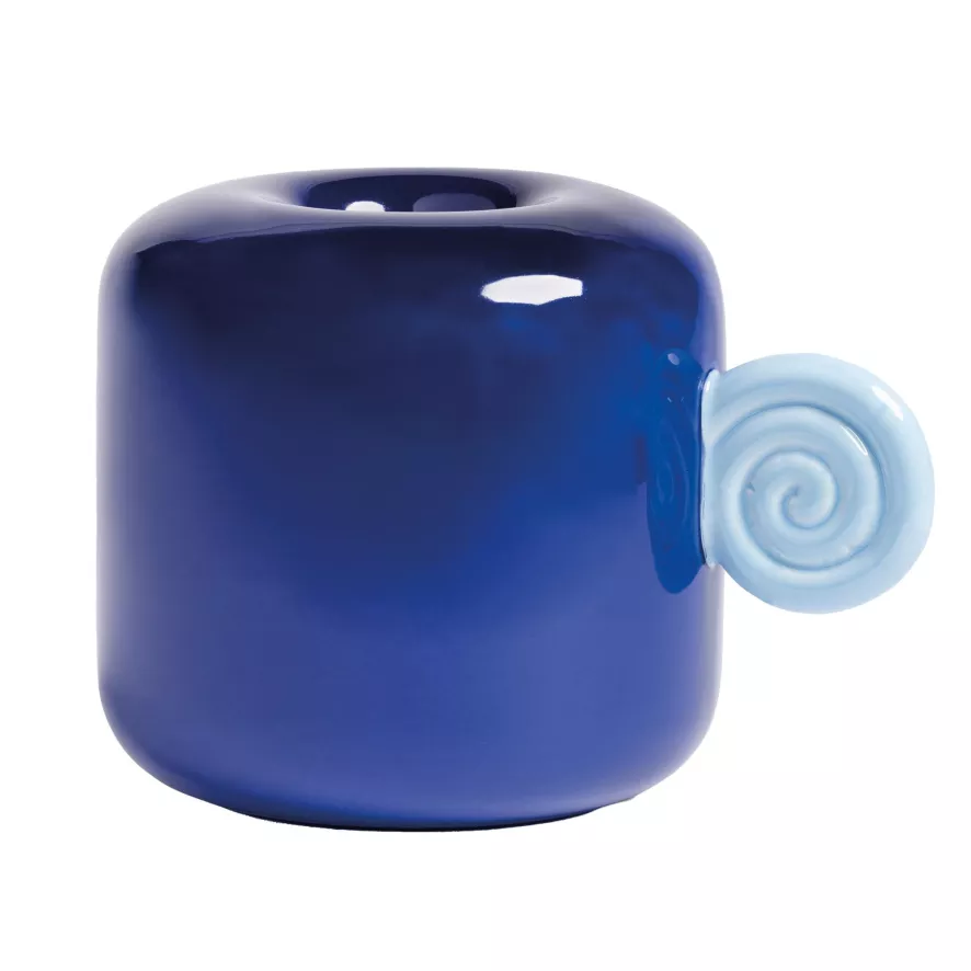 & Klevering &klevering Snail Vaas Small Donkerblauw 1 & Klevering &klevering Snail Vaas Small Donkerblauw