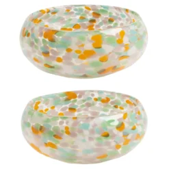 & Klevering &klevering Stipple Kom Ø16,5 Set Van 2 Oranje