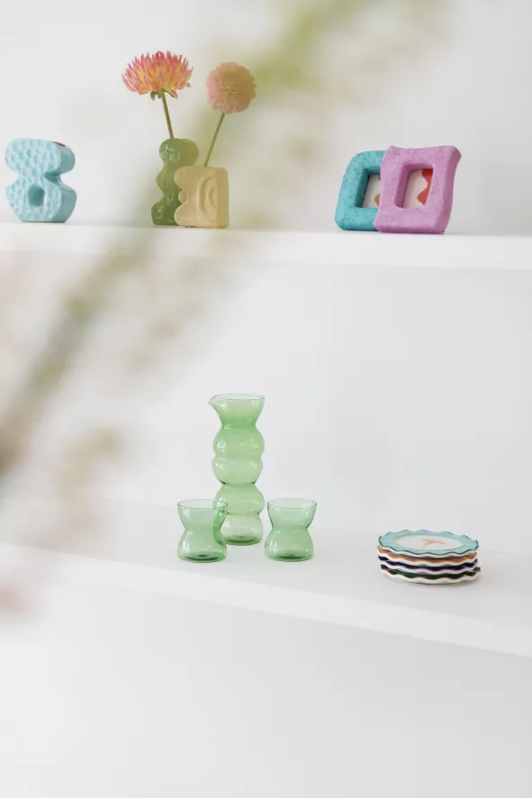 & Klevering &klevering Totem Karaf Groen 6 & Klevering &klevering Totem Karaf Groen - Afbeelding 6