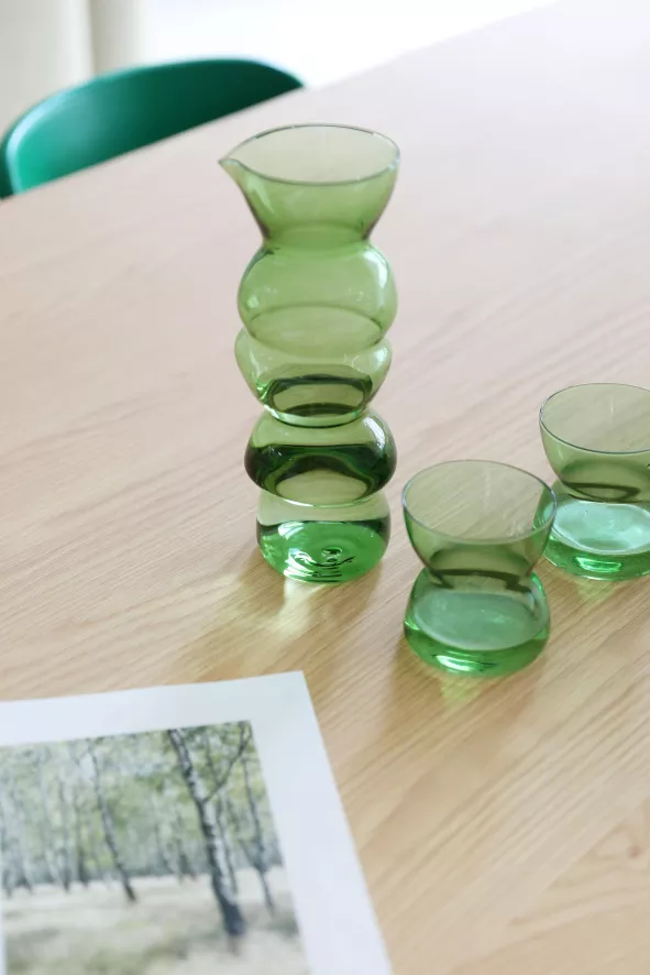 & Klevering &klevering Totem Glazen Set Van 2 Oranje 5 & Klevering &klevering Totem Glazen Set Van 2 Oranje - Afbeelding 5