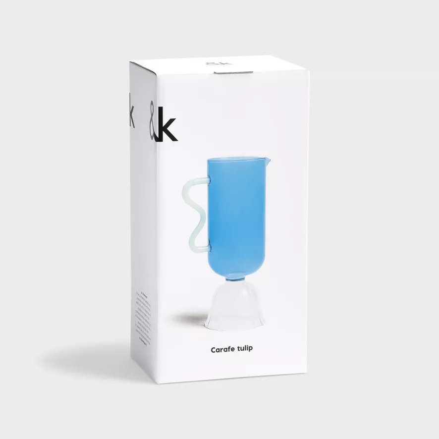 & Klevering &klevering Tulip Karaf 0,7L Blauw 9 & Klevering &klevering Tulip Karaf 0,7L Blauw - Afbeelding 9