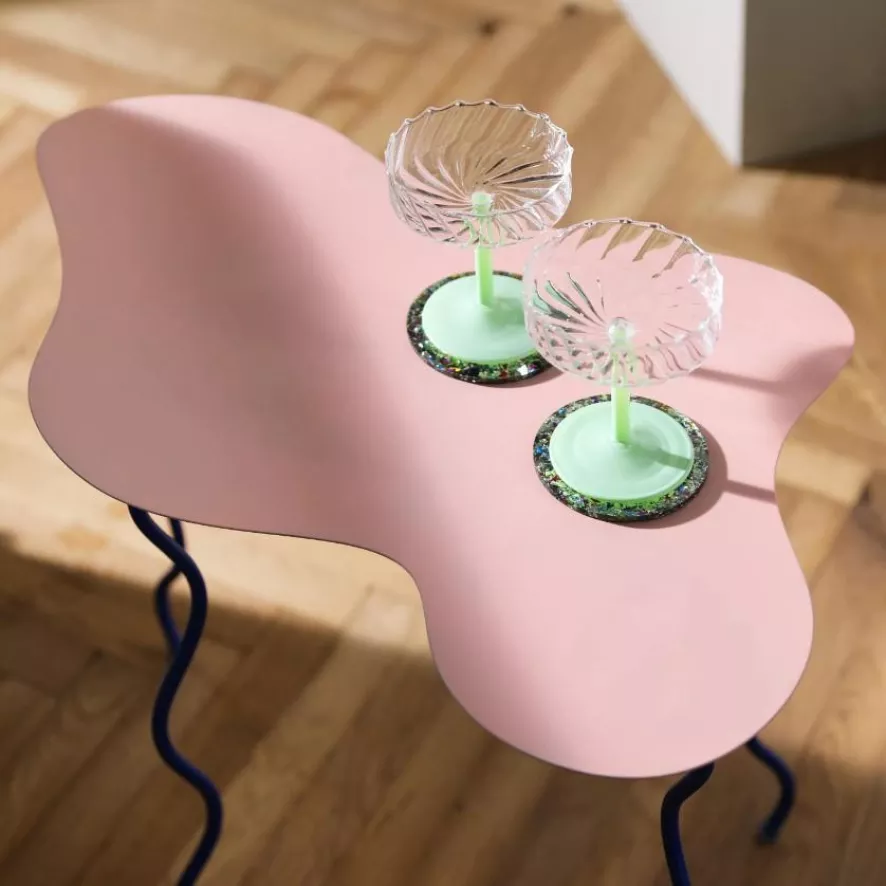 & Klevering &klevering Twirl Coupe Champagneglazen Set Van 2 Roze 3 & Klevering &klevering Twirl Coupe Champagneglazen Set Van 2 Roze - Afbeelding 3