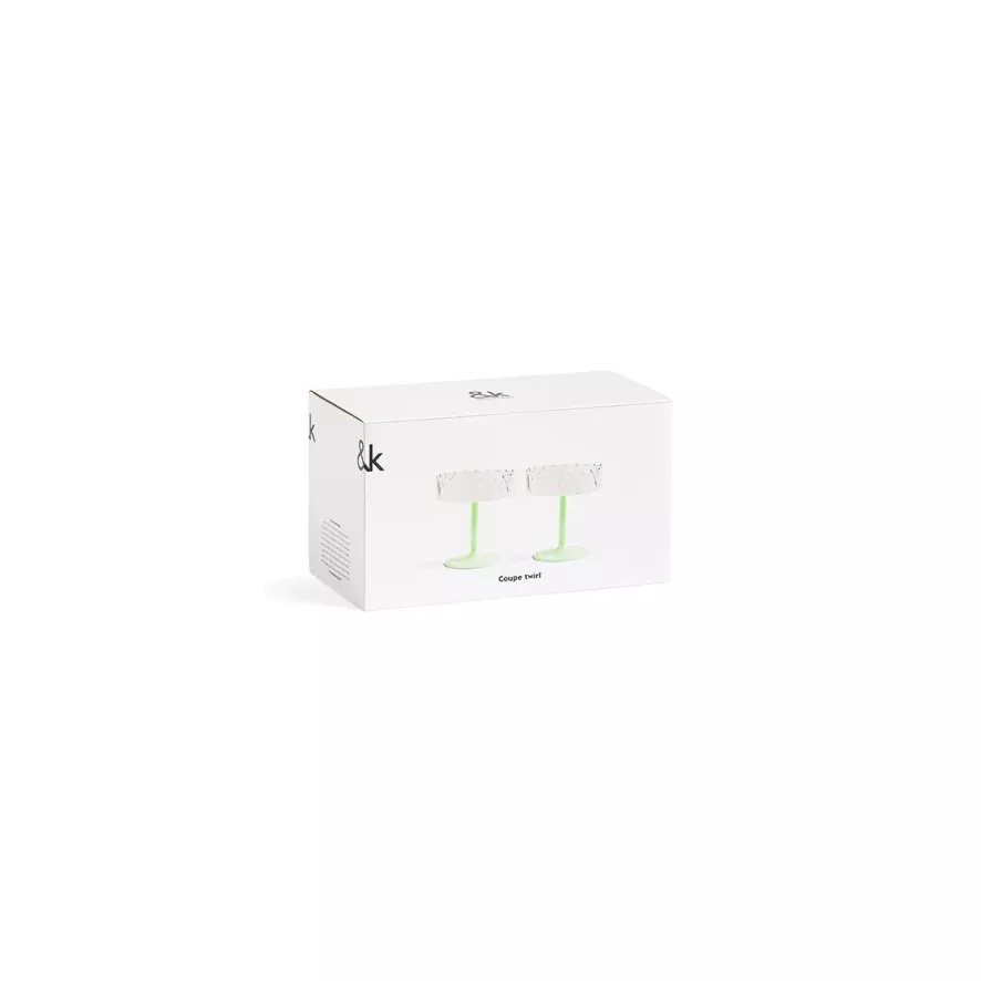 & Klevering &klevering Twirl Coupe Champagneglazen Set Van 2 Roze 7 & Klevering &klevering Twirl Coupe Champagneglazen Set Van 2 Roze - Afbeelding 7